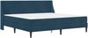 vidaXL Bettgestell mit Matratze mit Matratze Blau 200 x 200 cm Samt 3414824 Bild 3