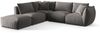 Micadoni Modulares Ecksofa Chris 4-Sitzer Links Samt Grau Bild 2