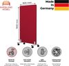 Rheinland Möbel FocusWall STWR0816 – Akustik-Stellwand 800×1600 mm in Stofffarbe Belize inkl. Rollen – Mobile Schreibtisch-Trennwand für Büro & Homeoffice – Schallschutz – Made in Germany Bild 2