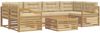 vidaXL Outdoor-Sofagarnitur mit Kissen 7 pcs Weiß und Beige Polyester 3390143 Bild 2