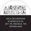 Mica Decorations Windlicht Glas Ø 11 x 25,5 cm schwarz oder gold Bild 2