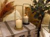 Mica Decorations Windlicht Glas Ø 11 x 25,5 cm schwarz oder gold Bild 4