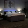 vidaXL Boxspringbett mit Matratze Dunkelbraun 180x200 cm Stoff 3288277 Bild 5