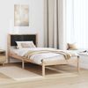 vidaXL Bettrahmen Schwarz 100 x 200 cm Massives Kiefernholz 878141 Bild 4