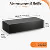 BlingBin Wandregal Schweberegal 40 cm Schwarz mit verstecktem Klappfach, 1er Set 1-tlg, Wandboard mit Stauraum, für Flur/Wohnzimmer/Schlafzimmer Bild 2