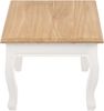 CLP Beistelltisch Alma 50 x 50 cm quadratisch Sofatisch in Landhausstil Shabby Chic,natura/weiß Bild 4