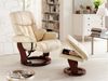 Relax-Sessel mit Hocker CALGARY, creme/schwarz Bild 5