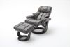 Relax-Sessel mit Hocker CALGARY, creme/schwarz Bild 3