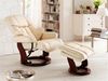 Relax-Sessel mit Hocker CALGARY, creme/schwarz Bild 4