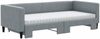 vidaXL Tagesbett Ausziehbar mit Matratze Hellgrau 90x200 cm Stoff 3196596 Bild 3