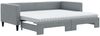 vidaXL Tagesbett Ausziehbar mit Matratze Hellgrau 90x200 cm Stoff 3196596 Bild 2