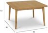 Couchtisch Gorbin 90x90 cm Eiche Natur - Modern mit Massivholzbeinen Bild 2