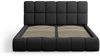 Micadoni Stauraumbett mit Kopfteil Bellis Chenille Haga Schwarz 140x200 Bild 3