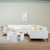 Bronx71 Couchtisch Bianca Metall weiß 37 cm hoch Bild 5