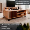 KHG Couchtisch 1-türig inkl. 2 offene Fächer Scandi, Tisch aus Holzwerkstoff Eiche foliert für Wohnzimmer, 110,5 x 42 x 67 cm (B/H/T) Bild 3