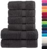 vidaXL 6 tlg. Premium-Handtuch-Set SOLUND Anthrazit 600 g/m² 137554 Bild 2