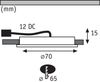 Paulmann Möbel Aufbauleuchte Set Platy LED 3x2,5W 7,5VA 230V/700mA Chrom matt/Kunststoff6891 Bild 5
