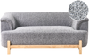 Beliani 'ALNOR' 2-Sitzer Sofa, Stoff Dunkelgrau Bild 2