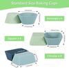 FELIXLEO Silikonform 12 x Silikon Muffinform Cupcake Backform Set, (1-tlg) Bild 3