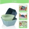 FELIXLEO Silikonform 12 x Silikon Muffinform Cupcake Backform Set, (1-tlg) Bild 4