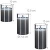 Relaxdays LED Kerzen im Glas 3er Set Bild 4