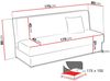 Schlafsofa Adela Mini Cord (Farbe: Poso 100) Bild 5