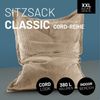 Lumaland Sitzsack Classic XXL Cord | Riesen Sitzsack XXL mit Softer Rippenstruktur – ideal zu Cord Sofa & Sessel Indoor Bean Bag für Wohnzimmer, Schlafzimmer & Co. - 380 L, 140x180 cm Bild 2