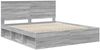 vidaXL Bettrahmen Graues Sonoma 180 x 200 cm Massives Kiefernholz 3410979 Bild 4