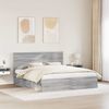 vidaXL Bettrahmen Graues Sonoma 180 x 200 cm Massives Kiefernholz 3410979 Bild 3