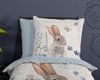 Good Morning Kinder Bettwäsche 135x200 Ravi Hase Wende hellblau braun-grau 30724 Bild 2