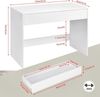 EUGAD Schreibtisch (1-St), Bürotisch PC Tisch mit Schublade&Stauraum Bild 2