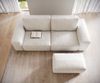 Big-Sofa Lanzo 230x95 cm Bouclé Creme-Weiß mit Hocker Bild 4