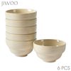 JIWOO Müslischale 6er Ø11,8cm, Dessertschale Eisschale Suppenschale Snackschale Schale, Keramik, (Schaleset, 6-tlg), Hochwertiges Schalen Braun Mikrowellenofen Spülmaschine Bild 4