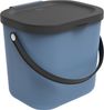 Rotho 'Albula' Biomülleimer mit Deckel, Kunststoff (BPA-frei), 6 Liter, Blau Bild 2
