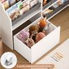 HOMECHO Spielzeugtruhe, Kinderregal mit 8 Boxen auf Rollen Weiß, 158x80x29.7cm Bild 4