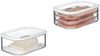 Mepal | Käse- und Wurstdosen-Set Meat and Cheese | Modula Vorratsdosen mit Deckel | Frischhaltedose mit Anti-Kondensationseinsatz | Luftdicht & spülmaschinenfest | Farbe: Weiß Bild 2