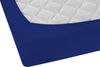 biberna Feinjersey-Spannbetttuch, 100 % Baumwolle, saphir, 1x 180x200 cm - 200x200 cm Bild 2
