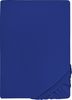 biberna Feinjersey-Spannbetttuch, 100 % Baumwolle, saphir, 1x 180x200 cm - 200x200 cm Bild 5