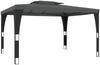 vidaXL Pavillon mit Doppeldach, Stahl/Rattan/Polyester Anthrazit, 3,98x2,98 m Bild 5