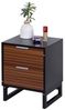 Relaxdays Nachttisch mit 2 Schubladen Bild 1
