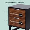 Relaxdays Nachttisch mit 2 Schubladen Bild 5