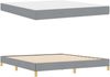 vidaXL Boxspringbett mit Matratze Hellgrau 180 x 200 cm Stoff 3398584 Bild 5