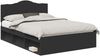 vidaXL Bettrahmen Schwarz 160 x 200 cm Massives Kiefernholz 3413282 Bild 2