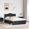 vidaXL Bettrahmen Schwarz 160 x 200 cm Massives Kiefernholz 3413282 Bild 3