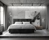 Boxspringbett Dream-Fine 180x200 cm Mikrofaser Anthrazit Vintage mit Matratze und Topper Bild 2
