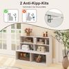 Schuhschrank mit 6 Fächern 2-in-1-Kombination aus Regal & Schuhbank Moderner Schuh Organizer Bild 4