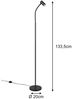 Schmale Stehlampe TARYN Schwarz mit flexibel einstellbarem Spot, Höhe 133,5cm Bild 4