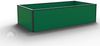 GFP HALFSIZE Aluminium Hochbeet - Platzsparendes & Stabiles Gartenbeet in Grün - 150 x 77 x 39 cm - Ideales halbhohes Modell für Familien-Gartenspaß Bild 2
