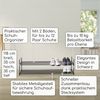 Raburg Schuhregal Schuhständer, Metall, praktischer Schuh-Organizer, Schwarz, Easy-Shoe, platzsparende Schuhaufbewahrung, für Flur, Wohnzimmer, Schlafzimmer Bild 2