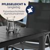 CASARIA® Aluminium Sitzgruppe Bern 4+1 WPC Tisch Hochlehner Bild 5